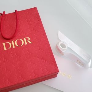 Christian Dior paper bag+envelope+ribbon